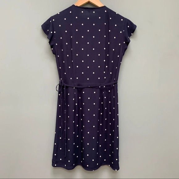 Rails Brenna Navy Polka Dot Wrap Dress - Picture 6 of 7